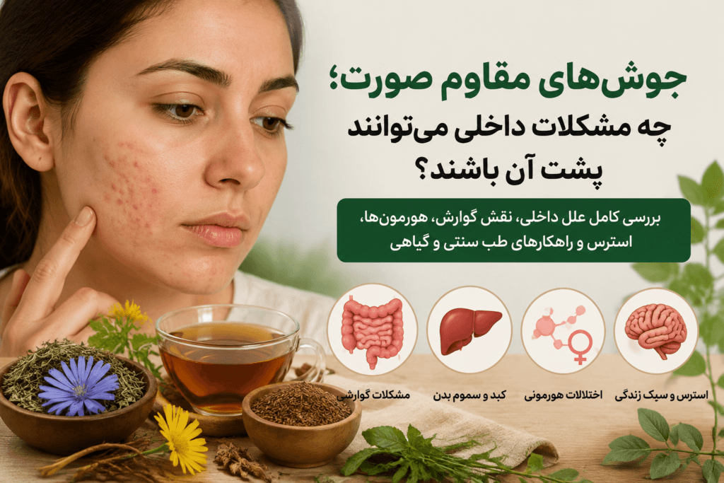 جوش‌های مقاوم صورت و عوامل مؤثر بر ایجاد آکن