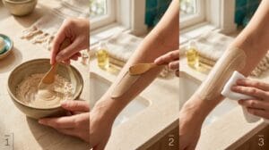 تکنیک اجرای گامبهگام خمیر روی پوست
